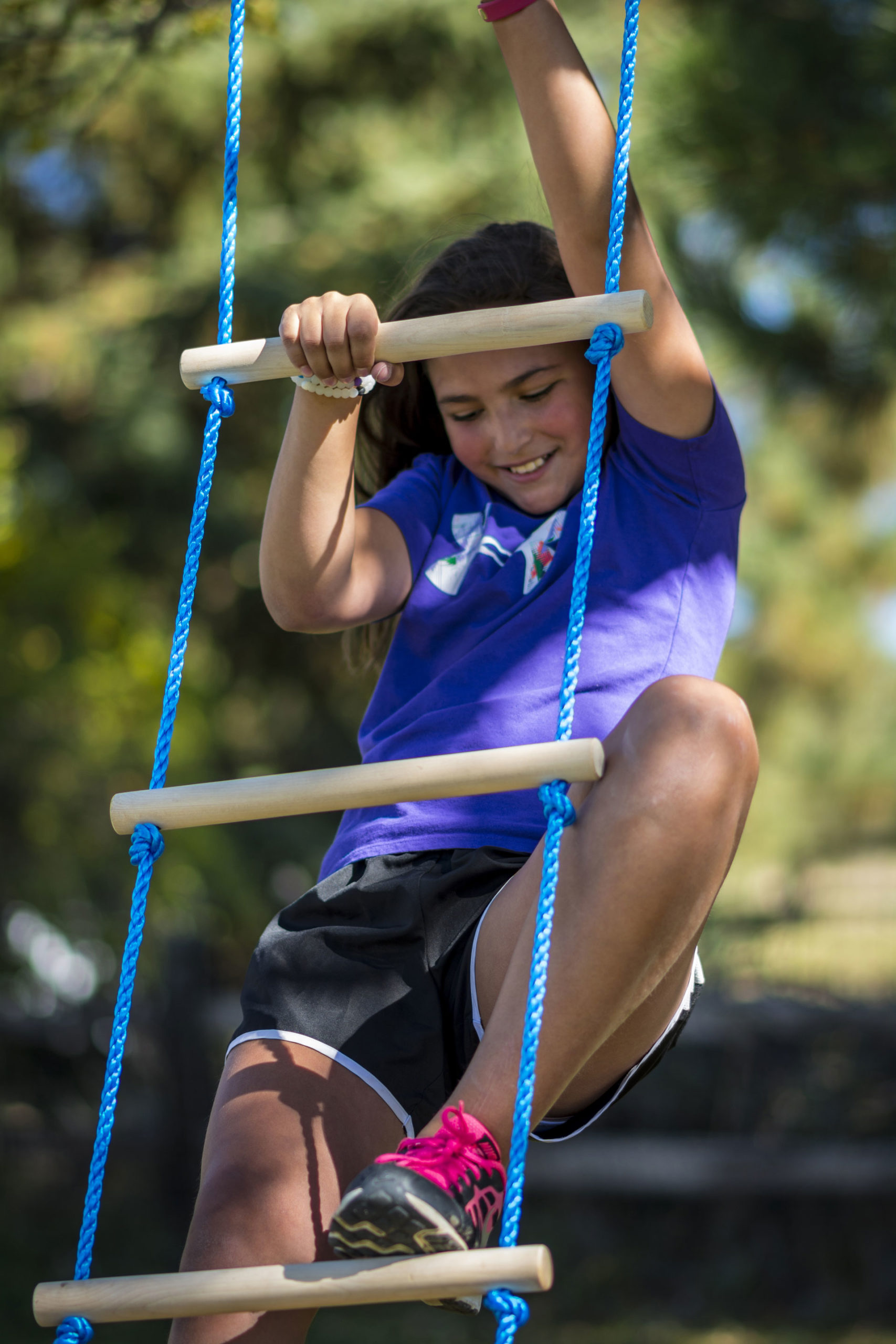 Slackers 8' Ninja Rope Ladder  Ninjaline Obstacle – Bolder Play