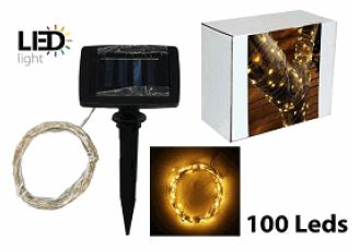 Solar Light String 100 LED Warm Light - Total Tech Pools Oakville