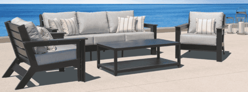 Hickory Collection with Cast Slate Sunbrella Cushions - Total Tech Pools Oakville